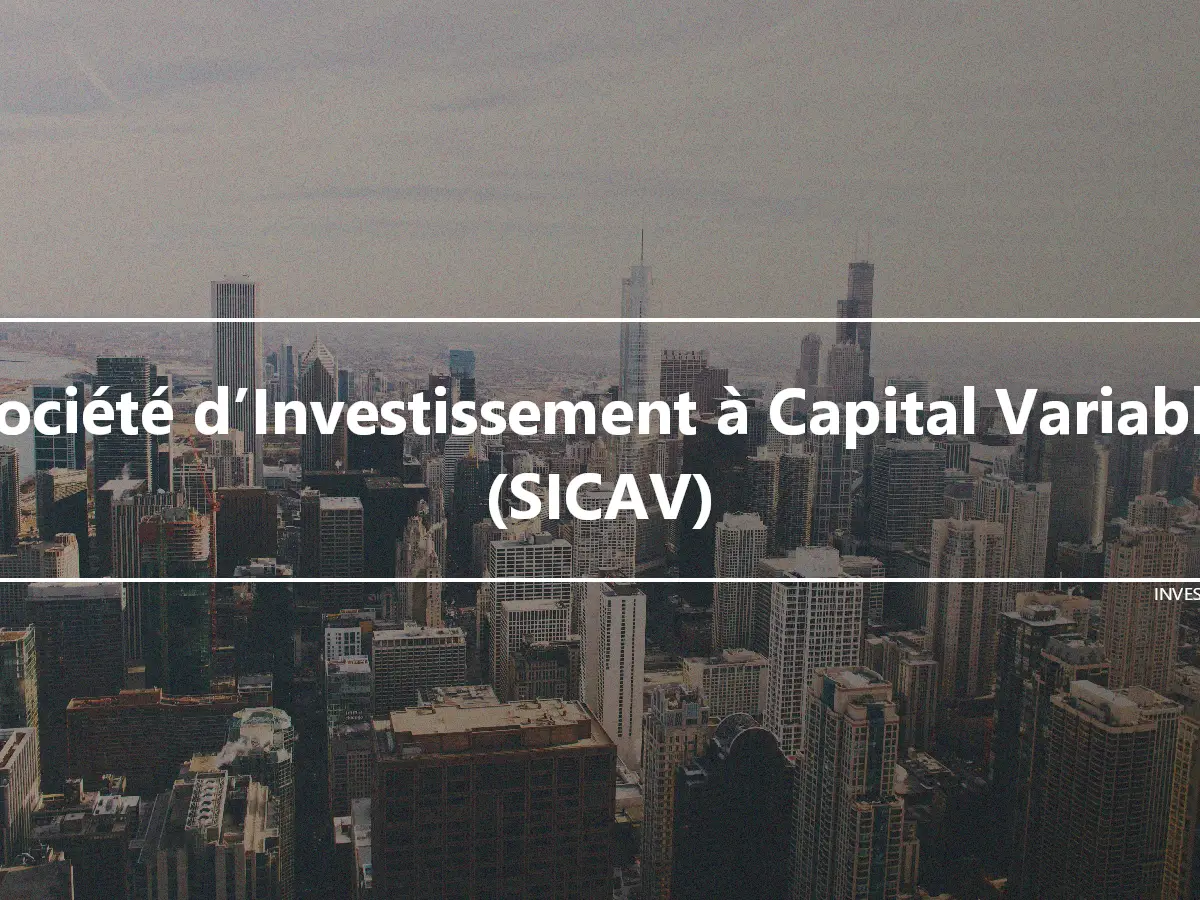 Société d’Investissement à Capital Variable (SICAV)