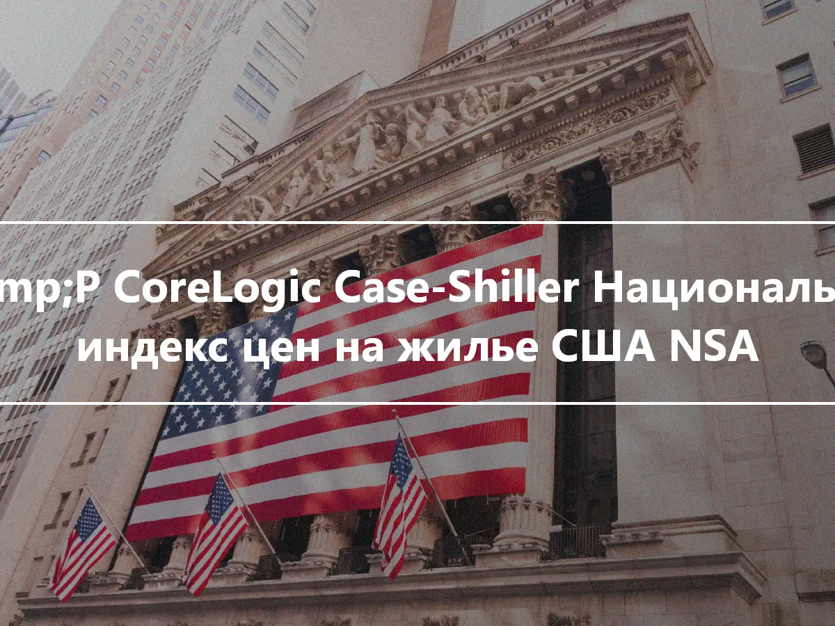 S&amp;P CoreLogic Case-Shiller Национальный индекс цен на жилье США NSA