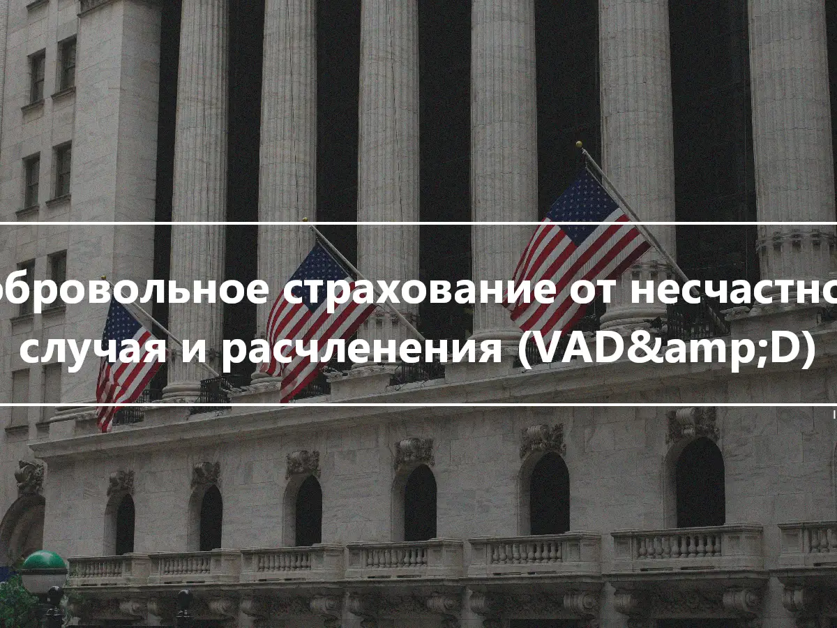 Добровольное страхование от несчастного случая и расчленения (VAD&amp;D)