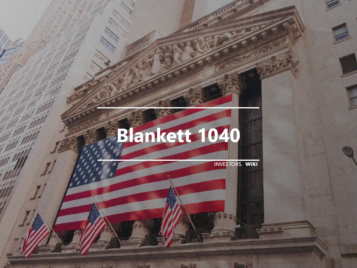 Blankett 1040