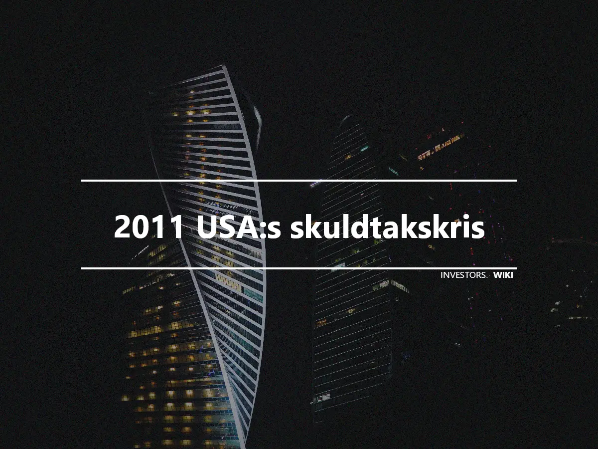 2011 USA:s skuldtakskris