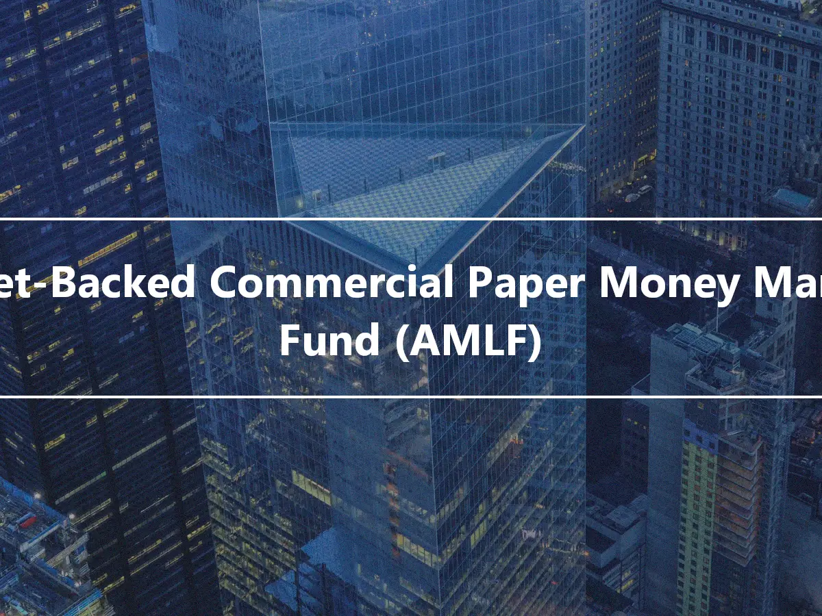 Asset-Backed Commercial Paper Money Market Fund (AMLF)