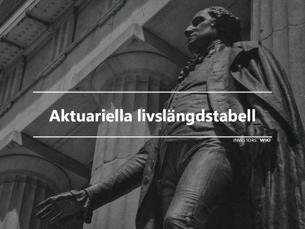 Aktuariella livslängdstabell