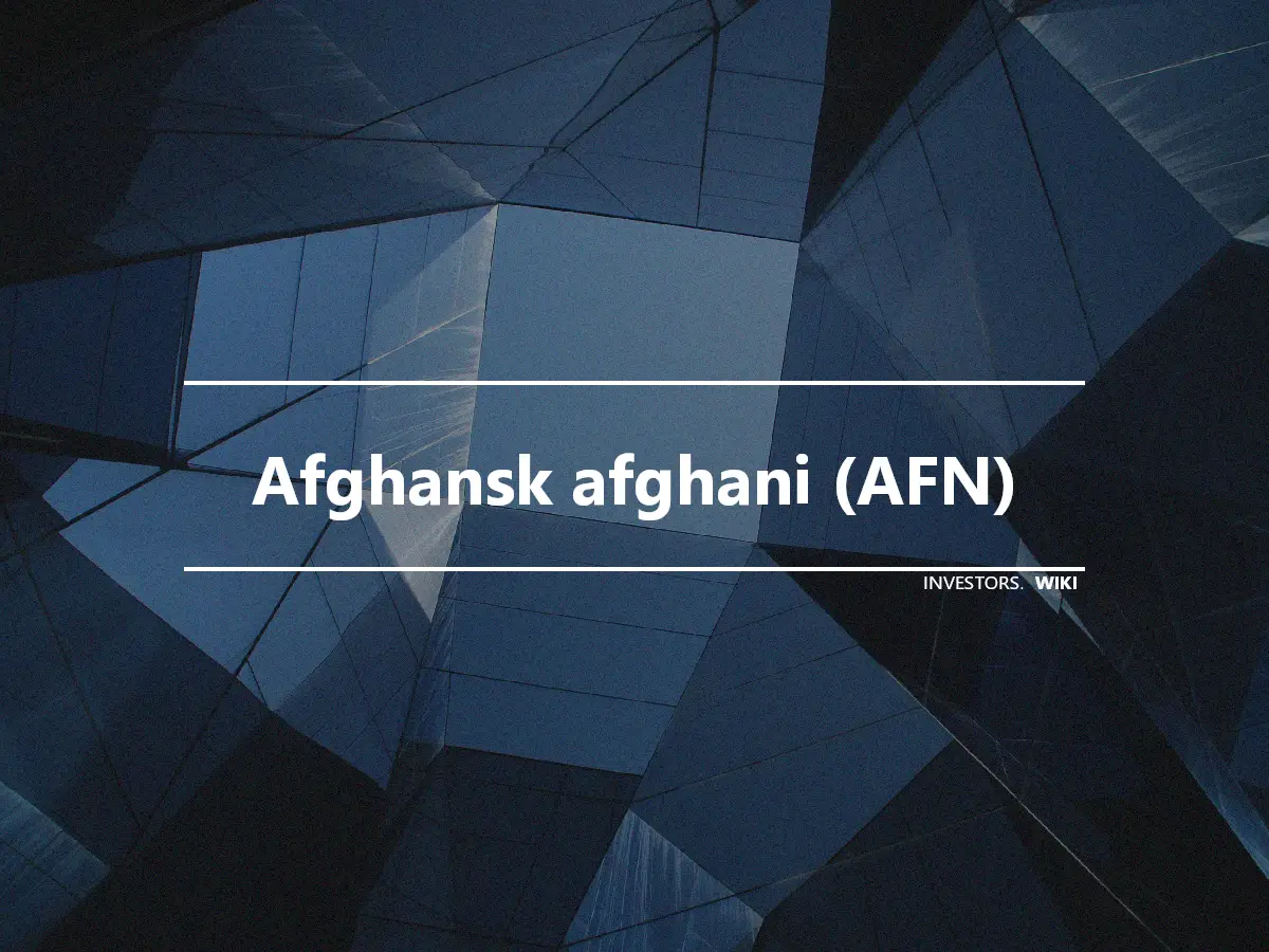 Afghansk afghani (AFN)