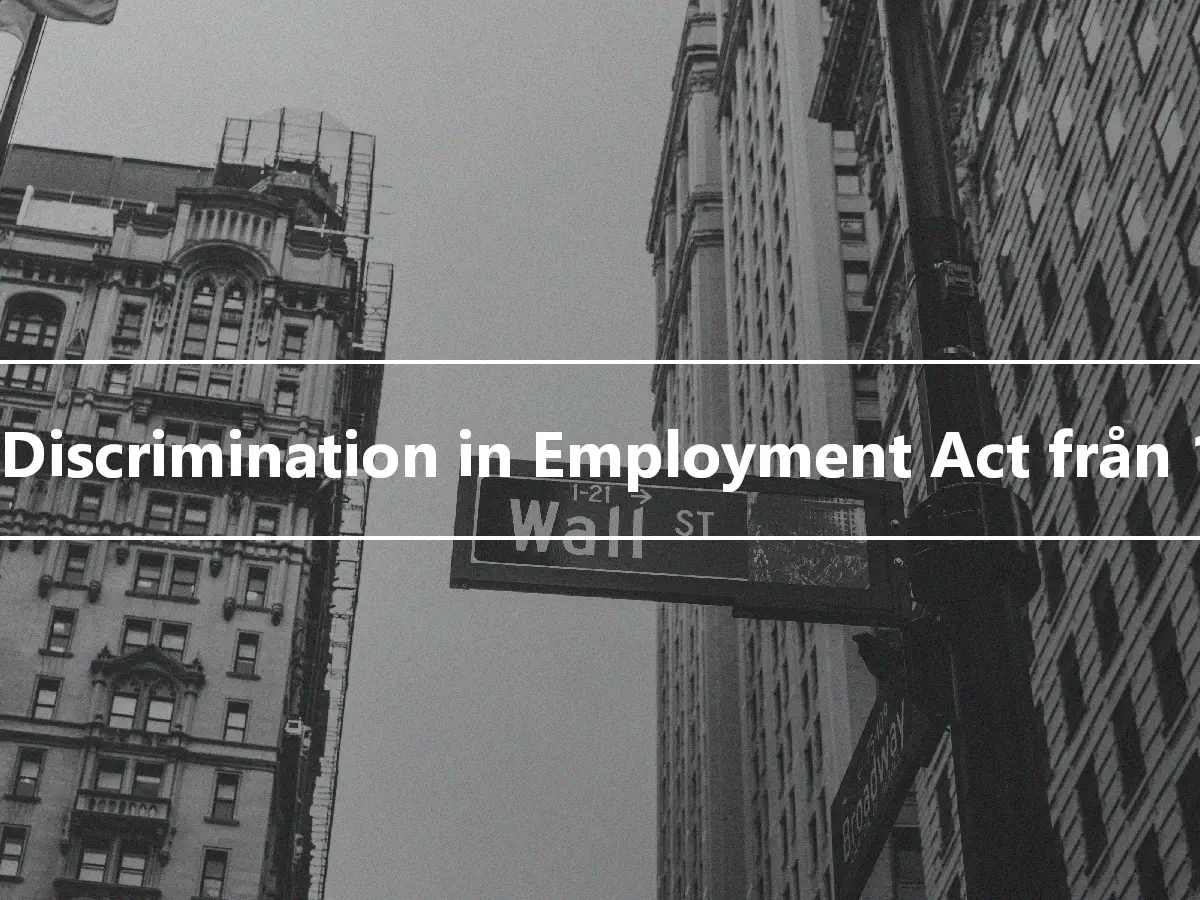 Age Discrimination in Employment Act från 1967