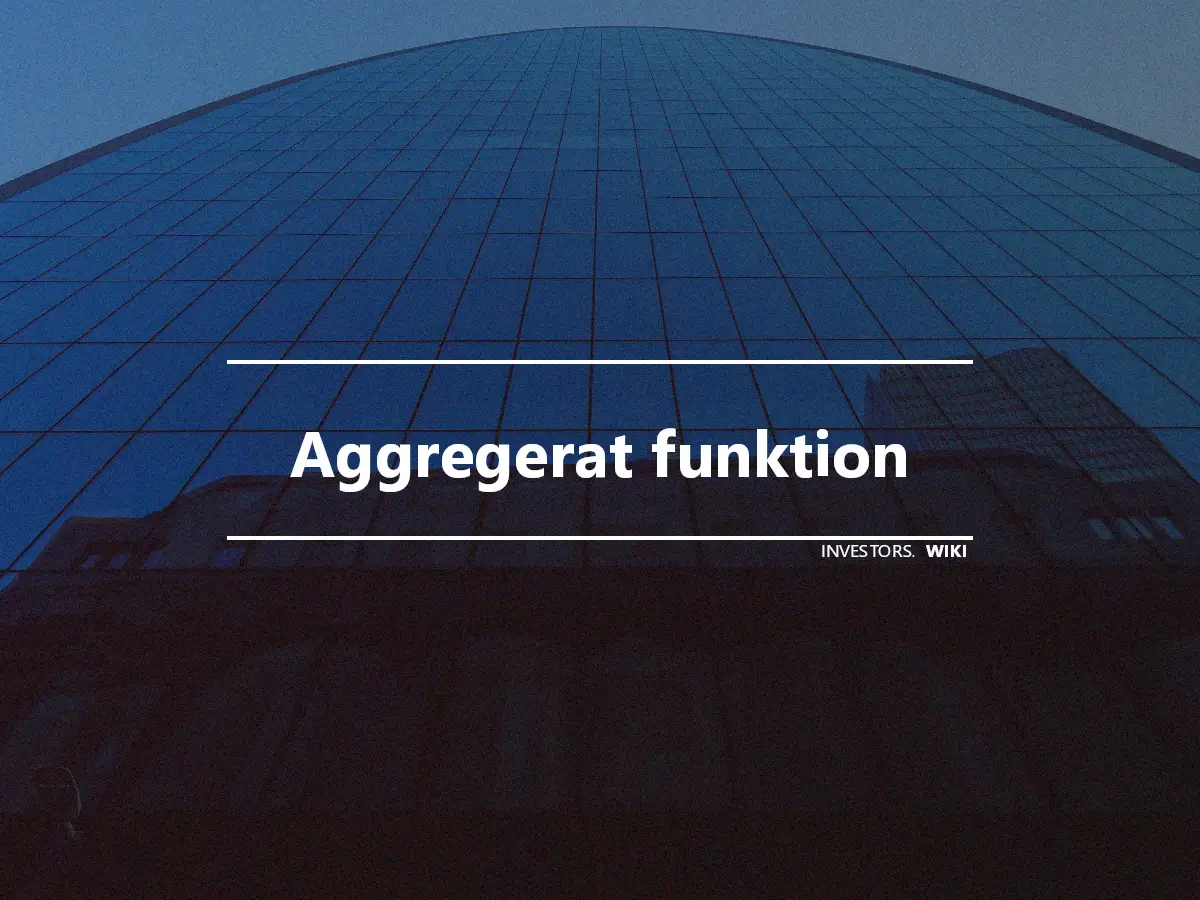 Aggregerat funktion