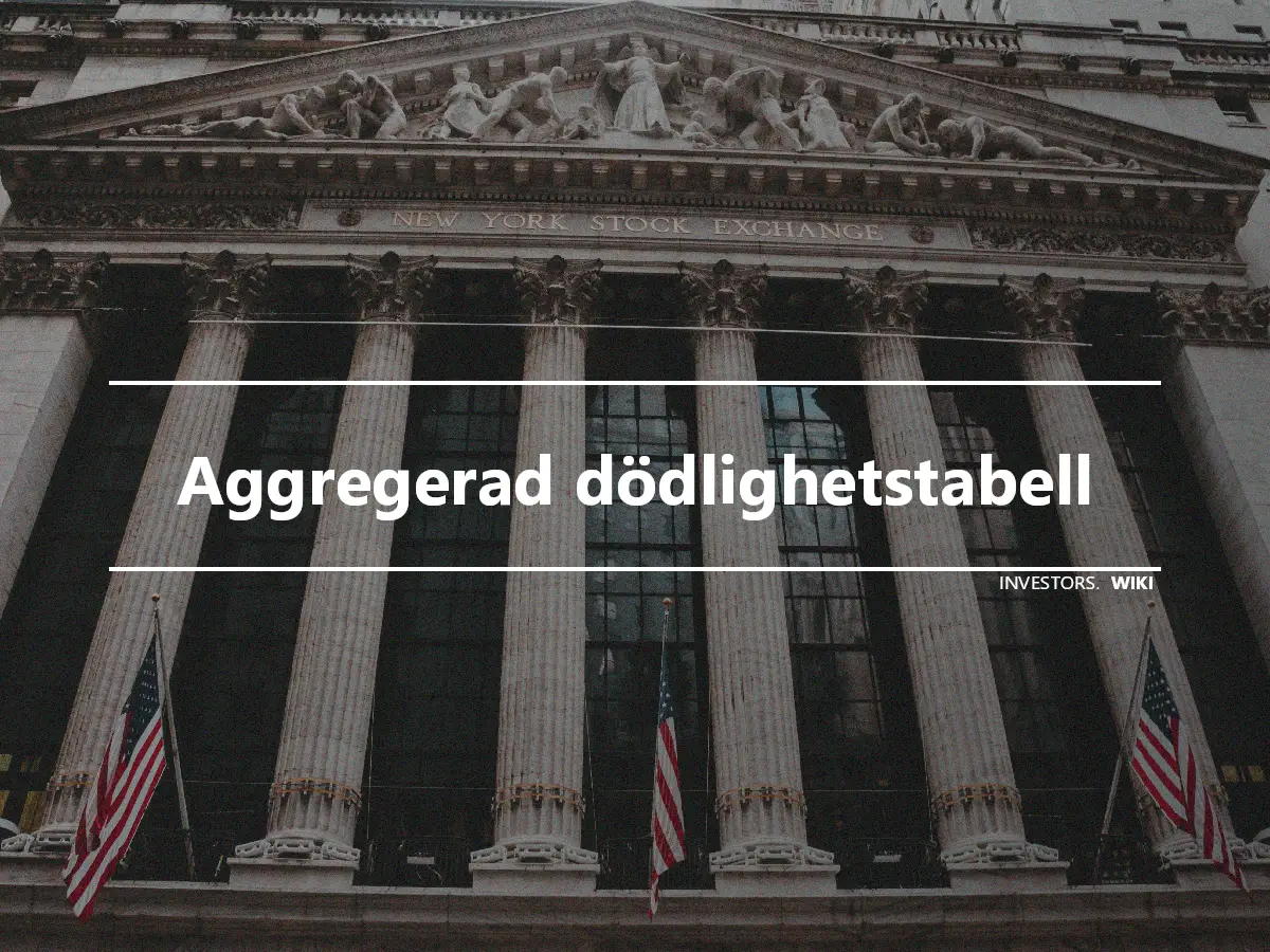 Aggregerad dödlighetstabell