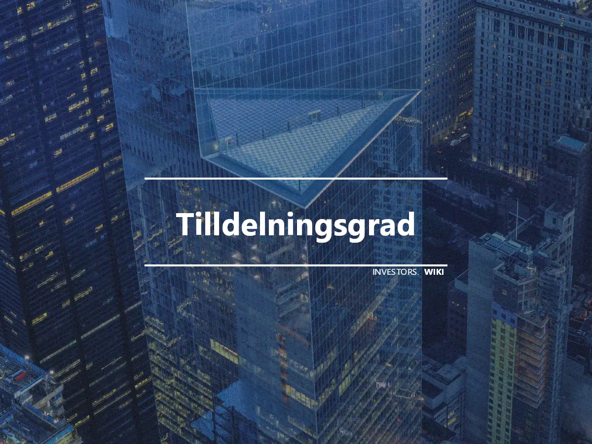 Tilldelningsgrad