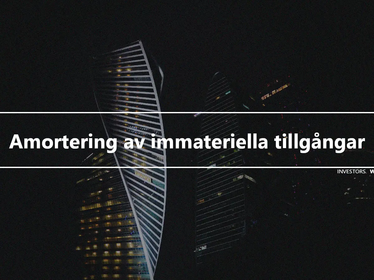 Amortering av immateriella tillgångar