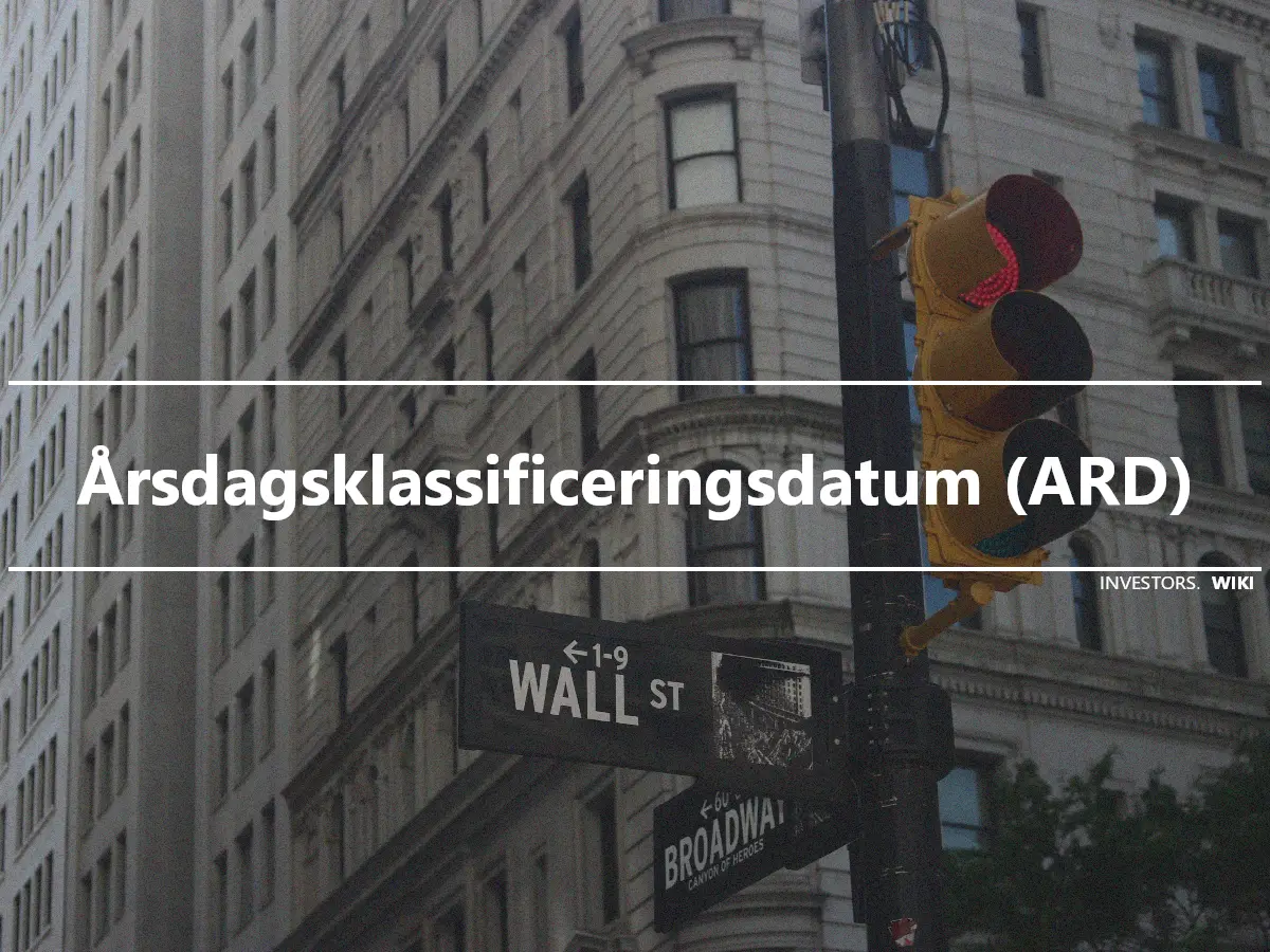 Årsdagsklassificeringsdatum (ARD)