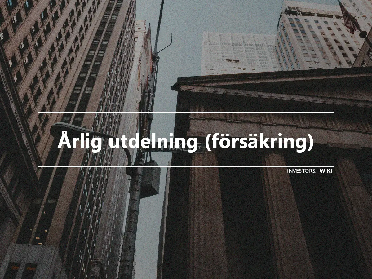 Årlig utdelning (försäkring)