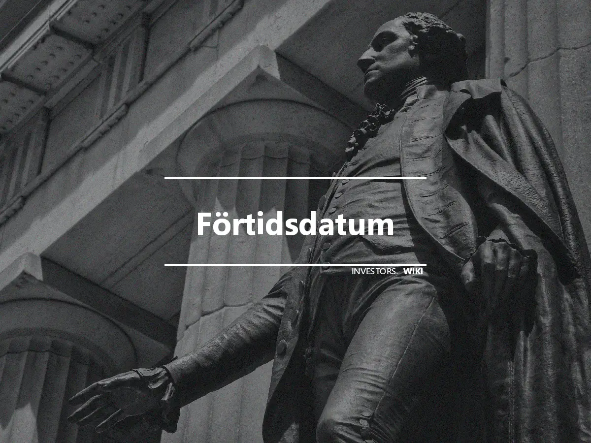 Förtidsdatum