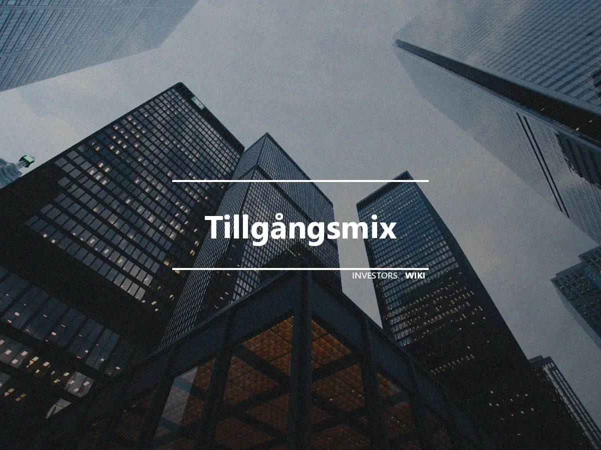 Tillgångsmix