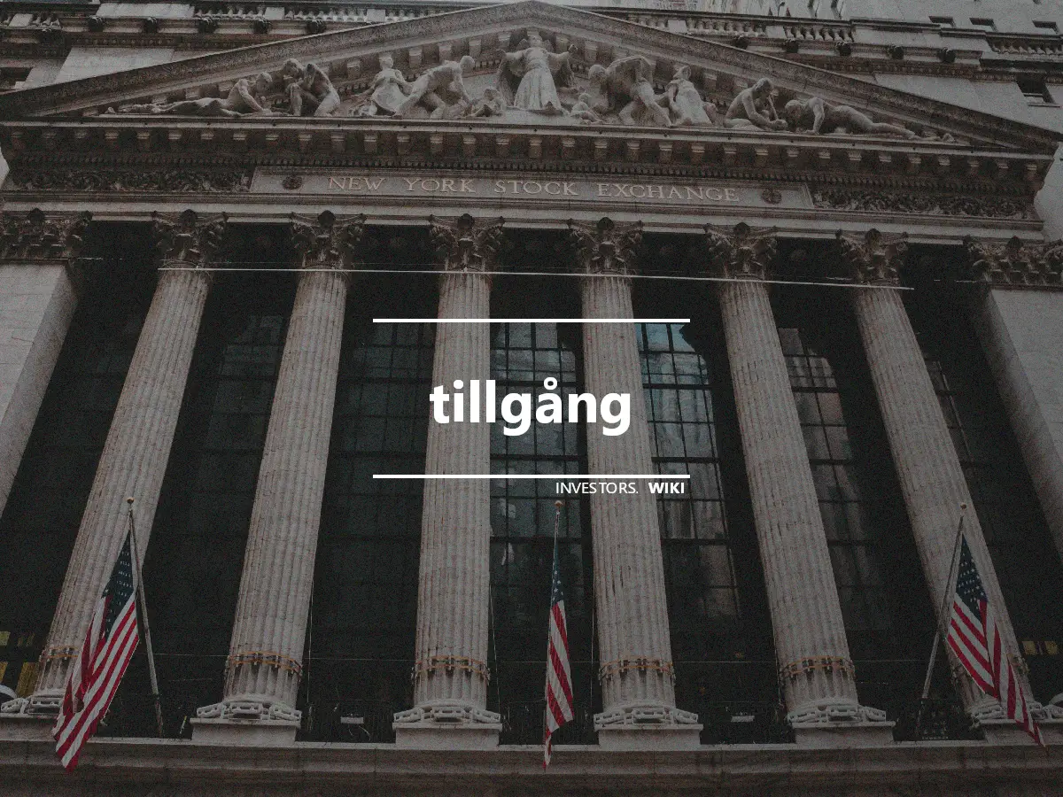 tillgång