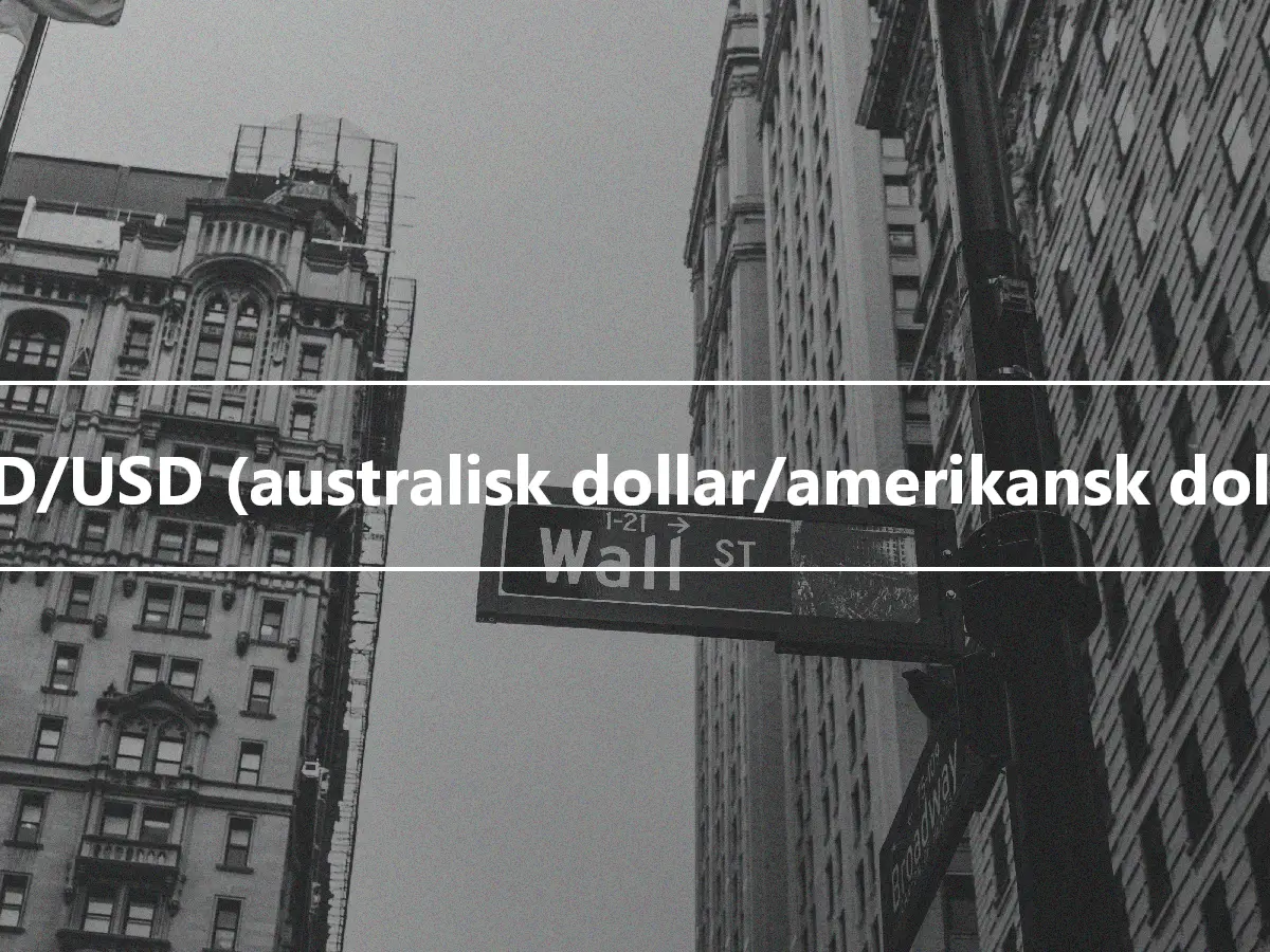 AUD/USD (australisk dollar/amerikansk dollar)