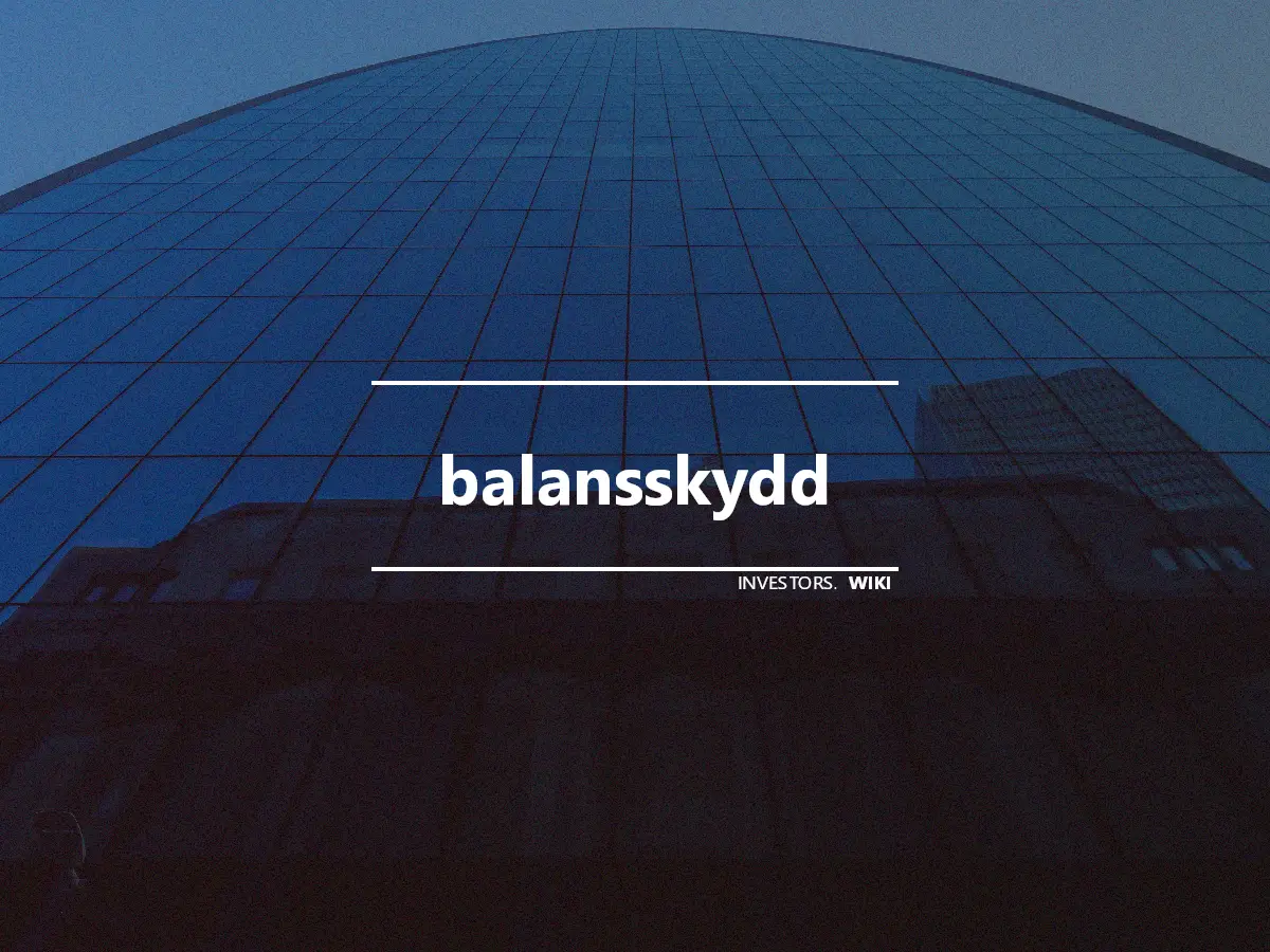 balansskydd