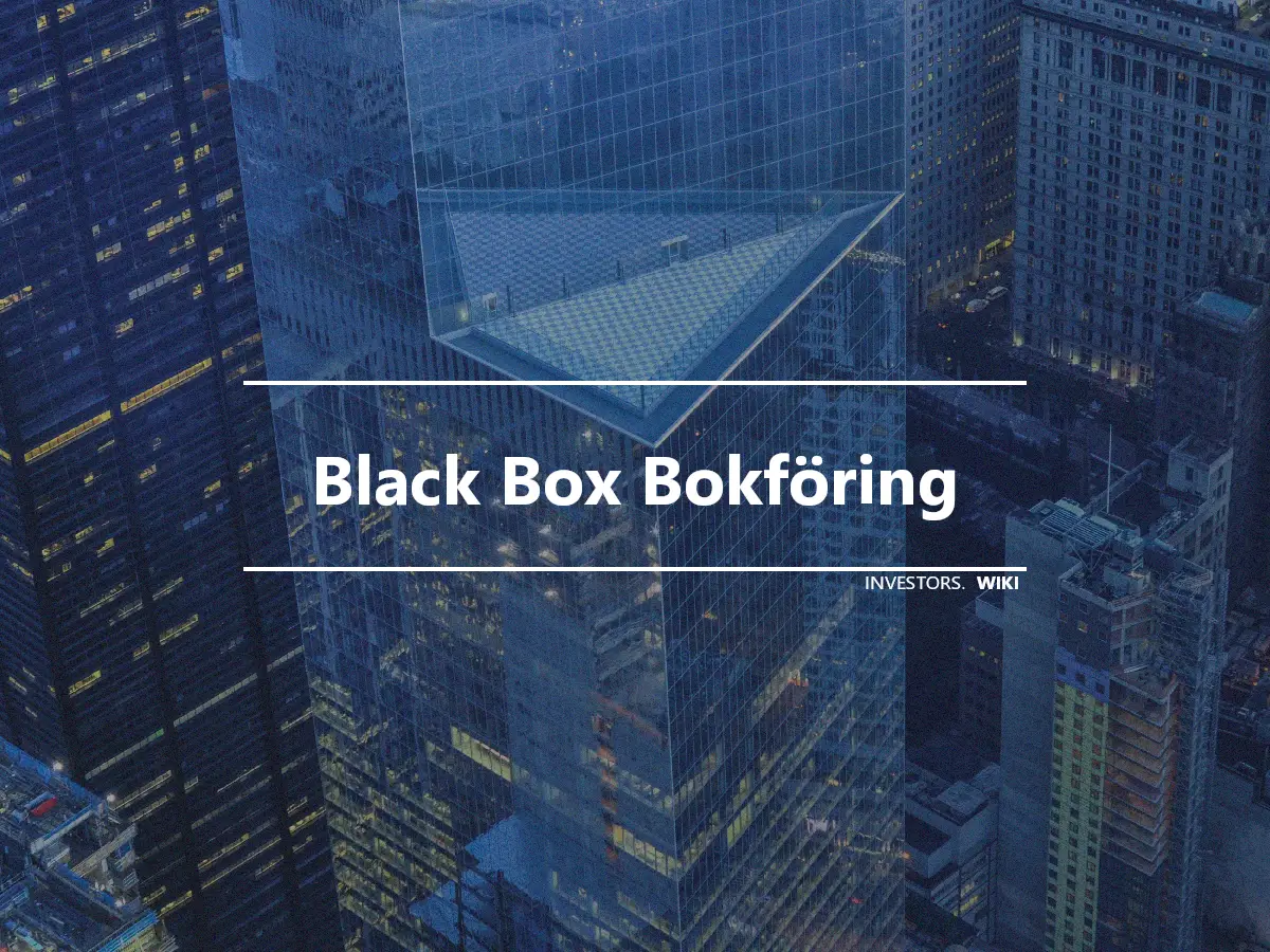 Black Box Bokföring