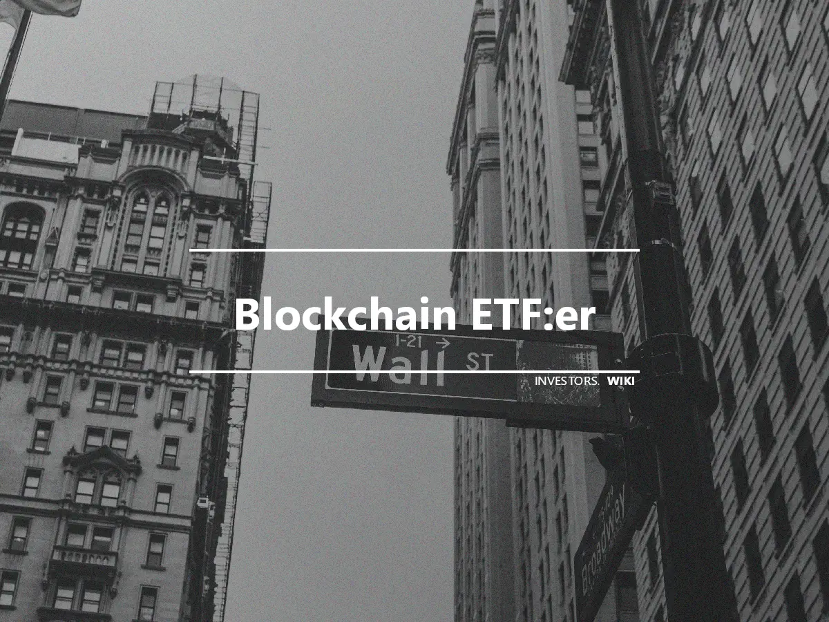 Blockchain ETF:er