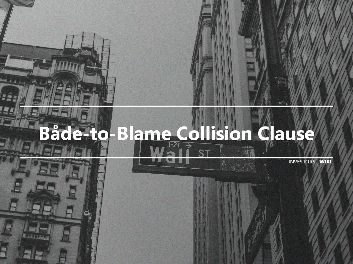 Både-to-Blame Collision Clause
