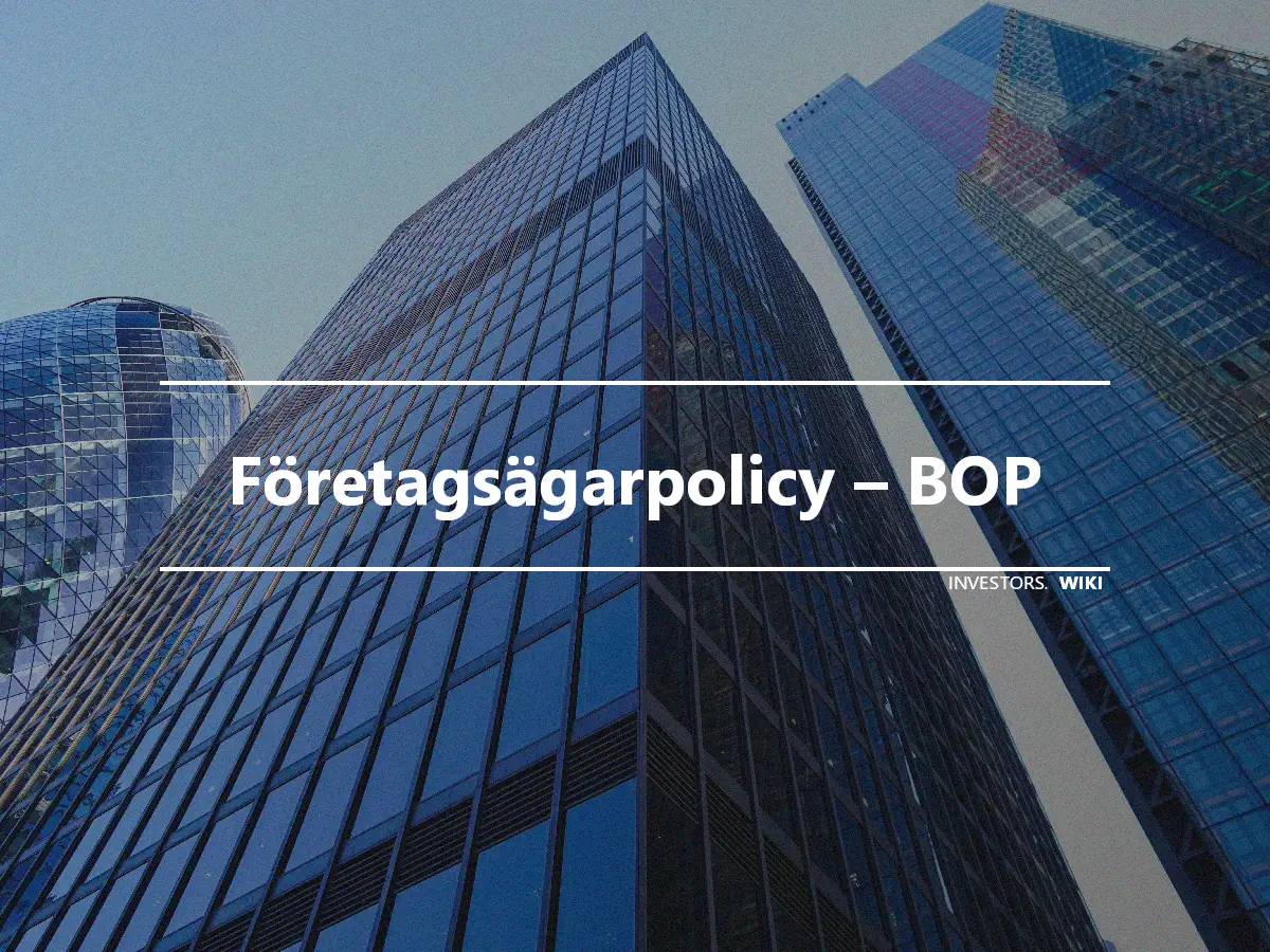 Företagsägarpolicy – BOP