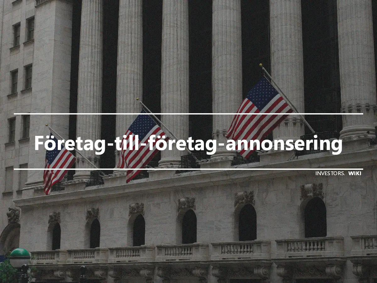 Företag-till-företag-annonsering