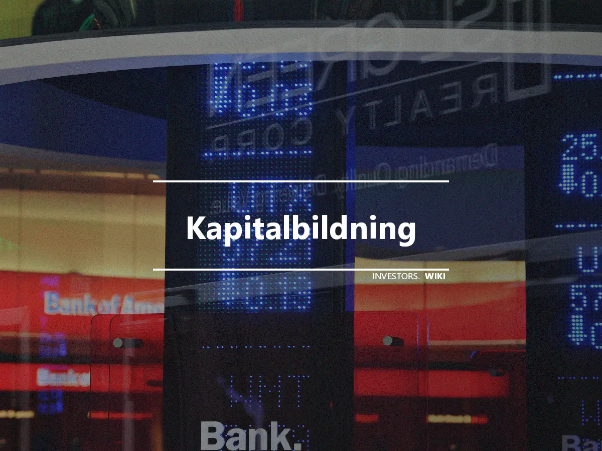 Kapitalbildning