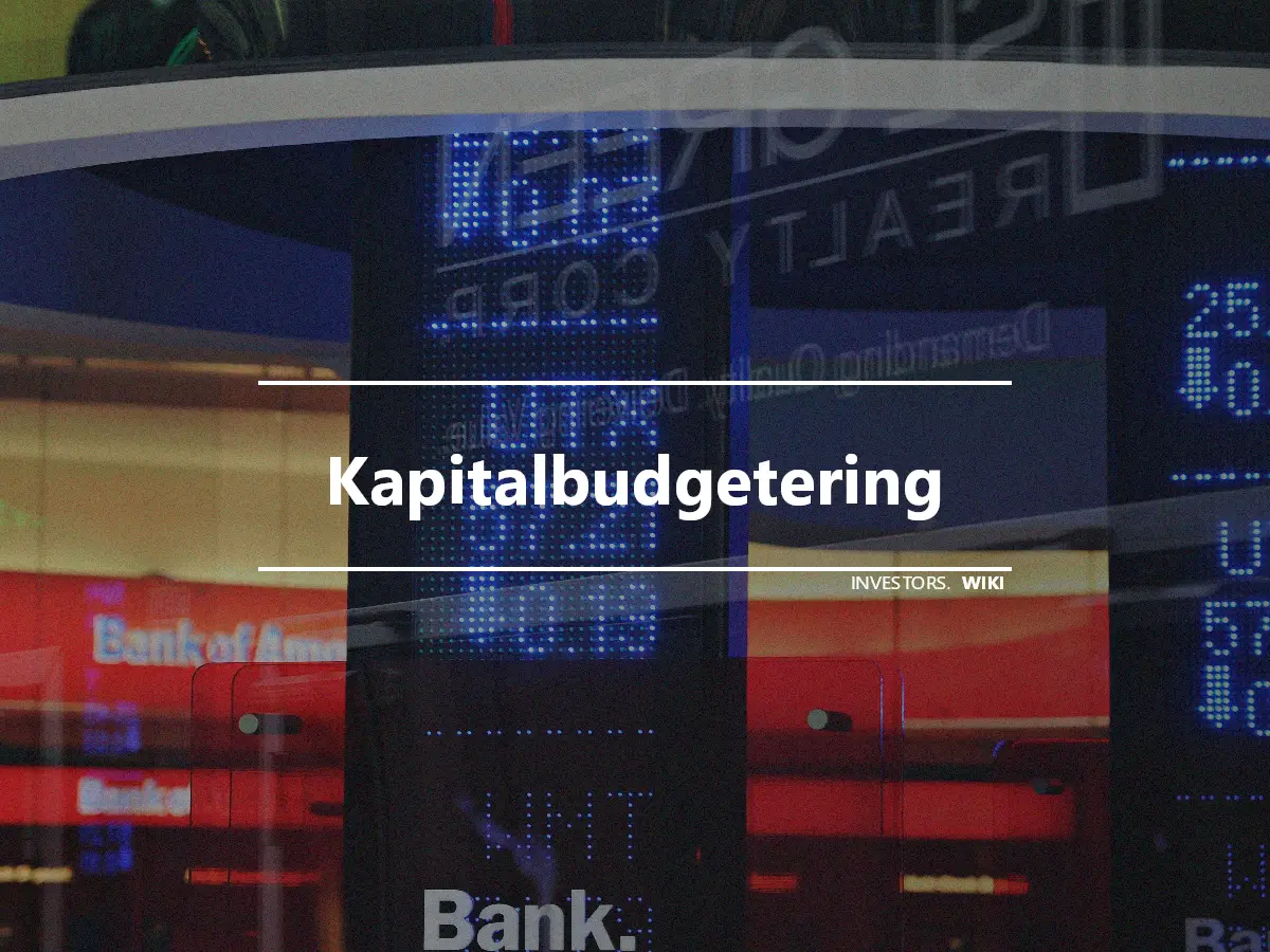 Kapitalbudgetering