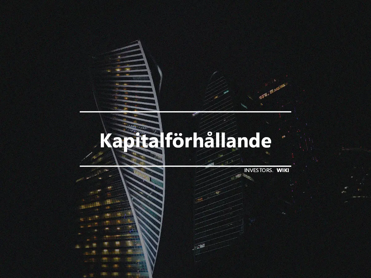 Kapitalförhållande