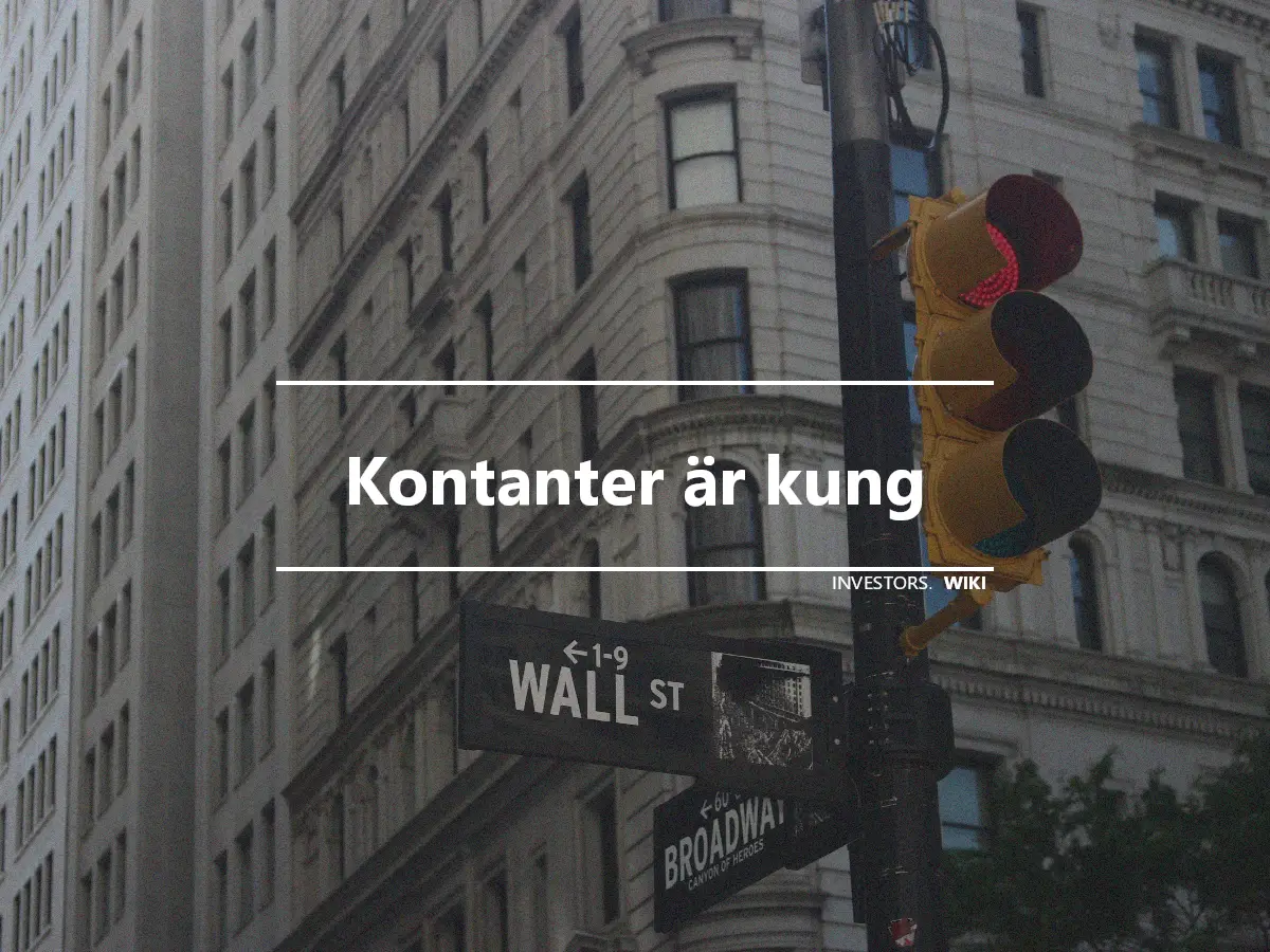 Kontanter är kung