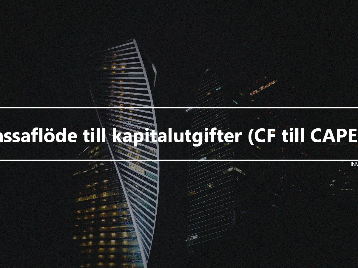 Kassaflöde till kapitalutgifter (CF till CAPEX)