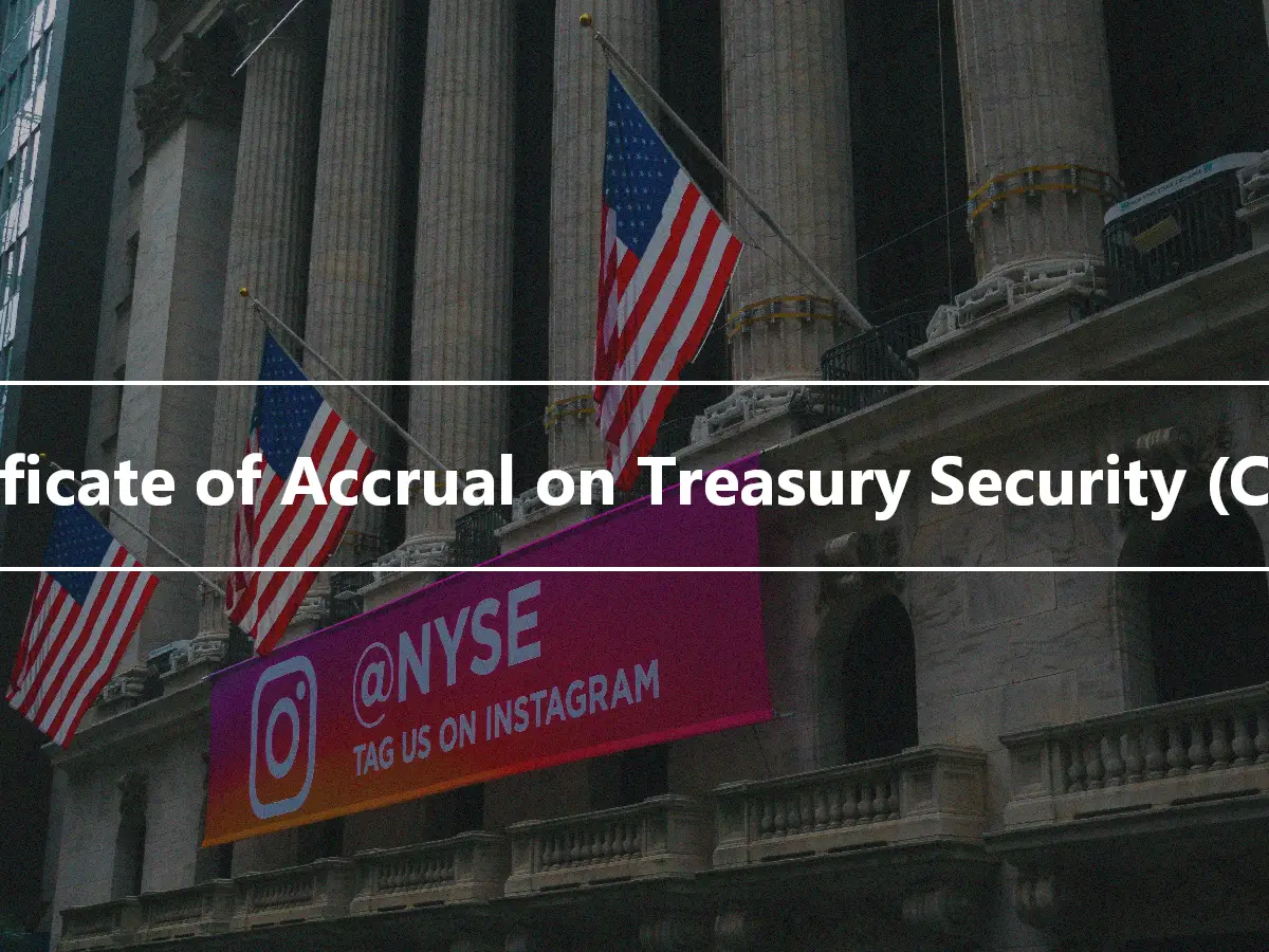 Certificate of Accrual on Treasury Security (CATS)