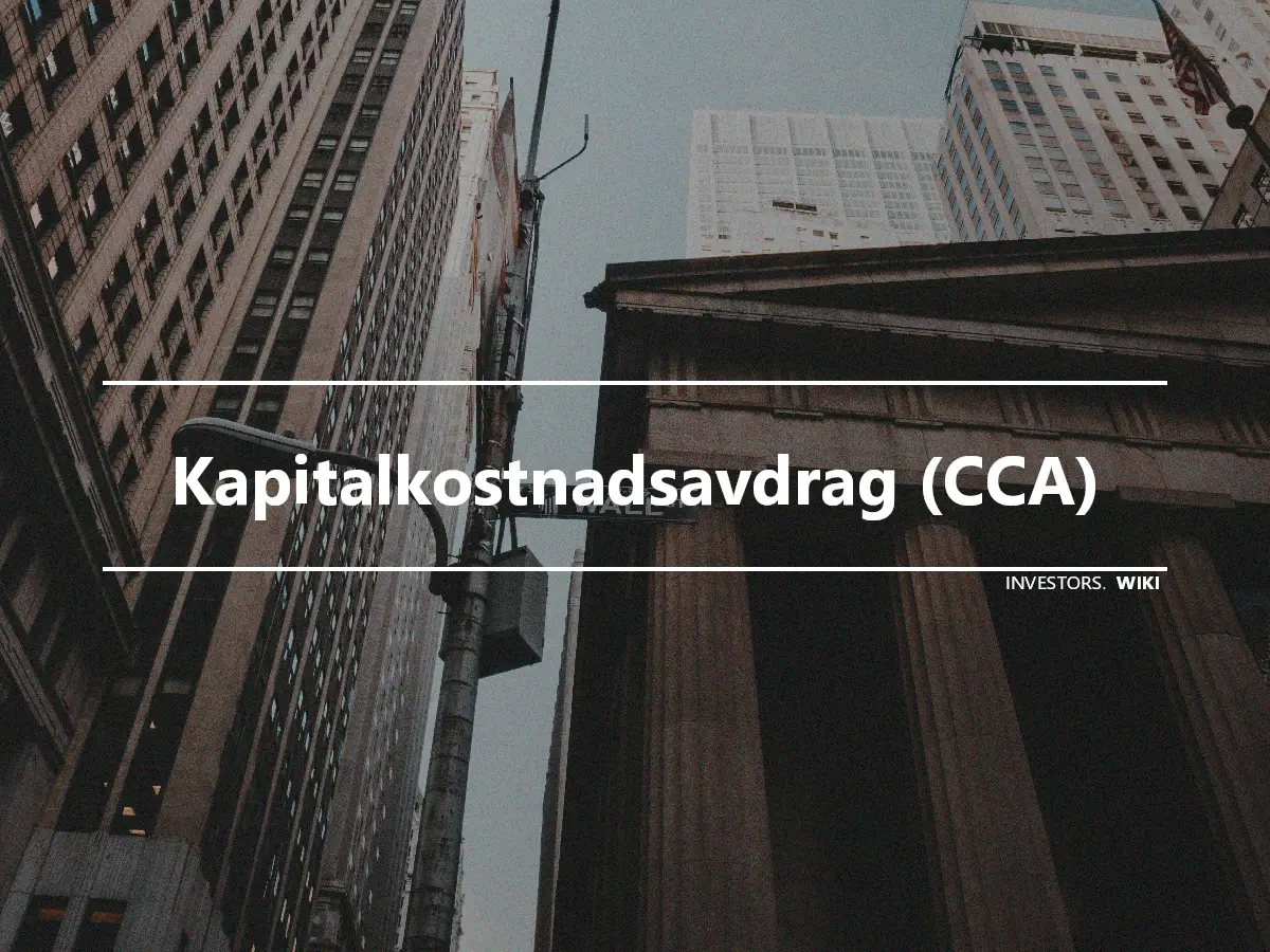 Kapitalkostnadsavdrag (CCA)