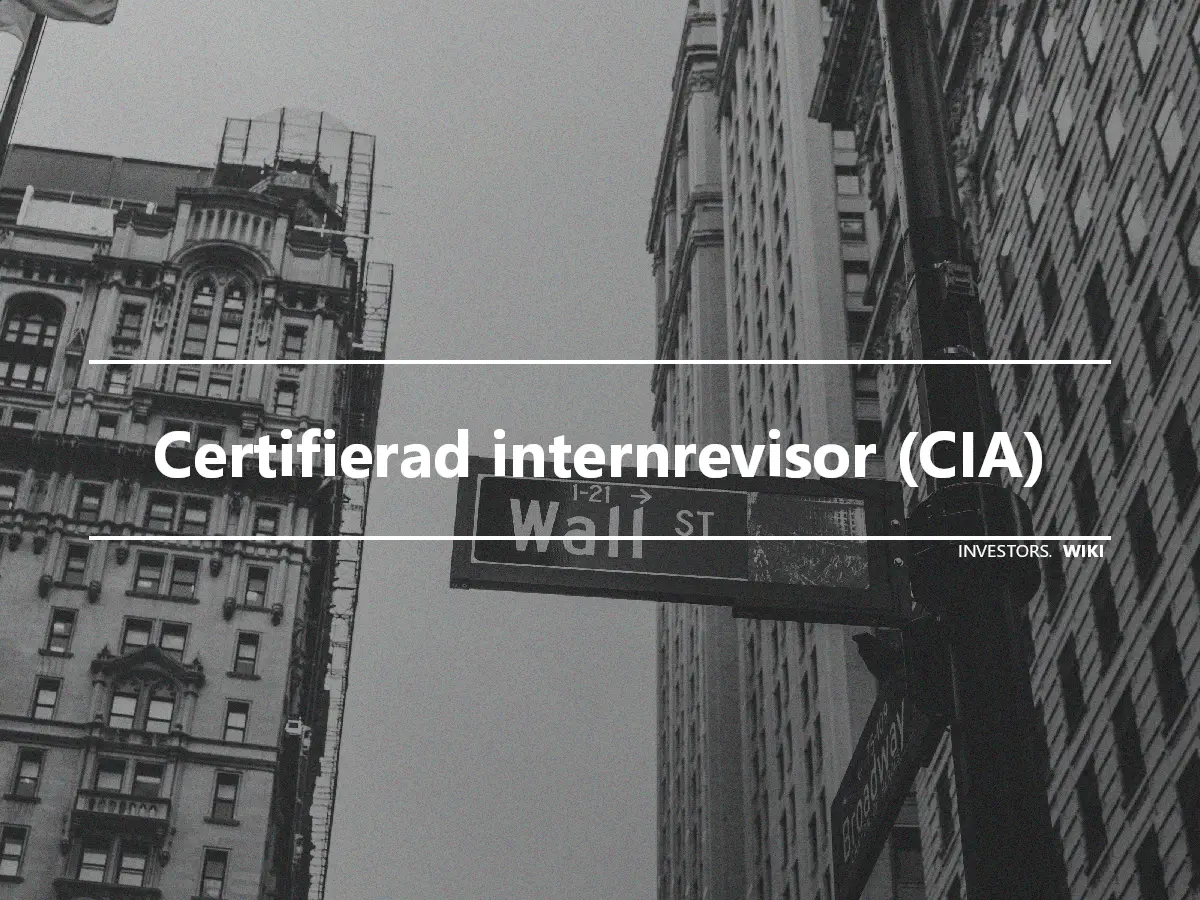 Certifierad internrevisor (CIA)