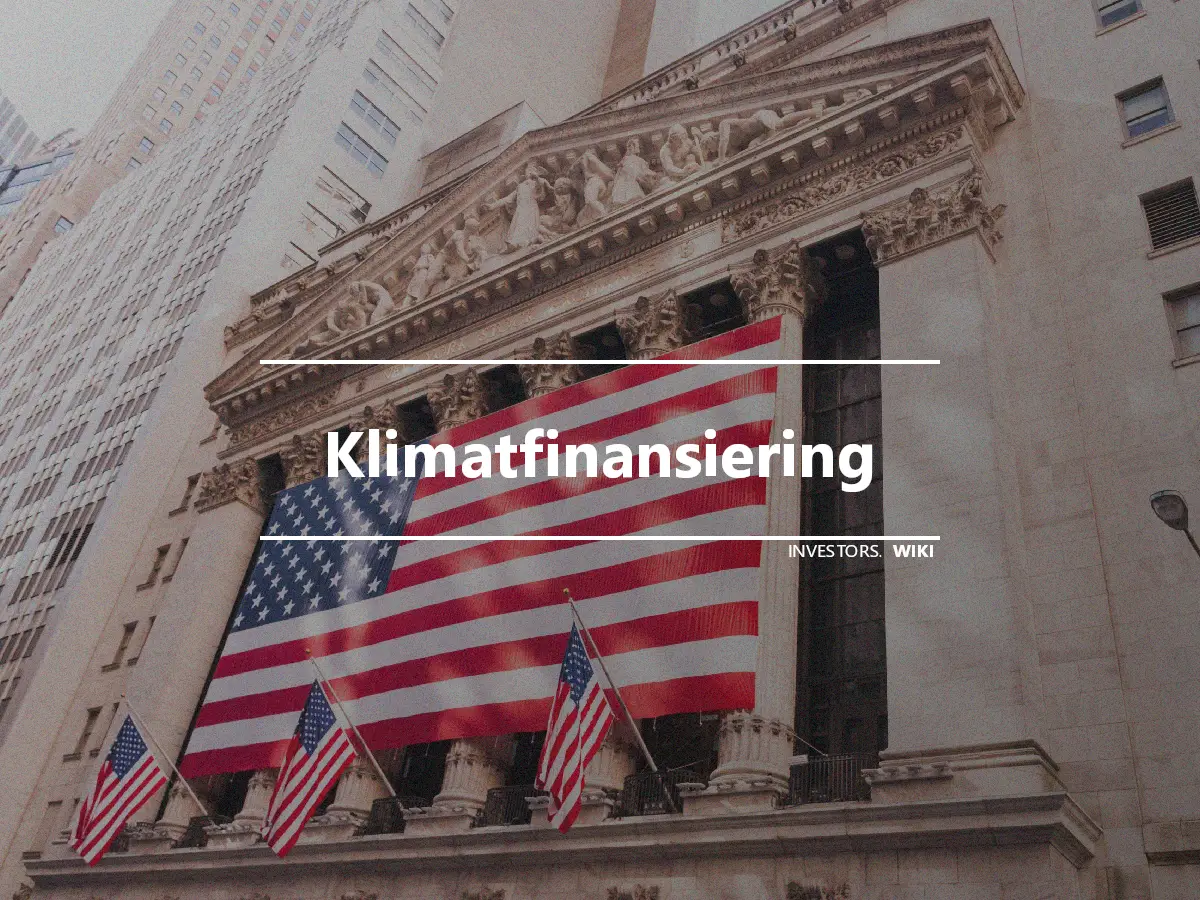 Klimatfinansiering