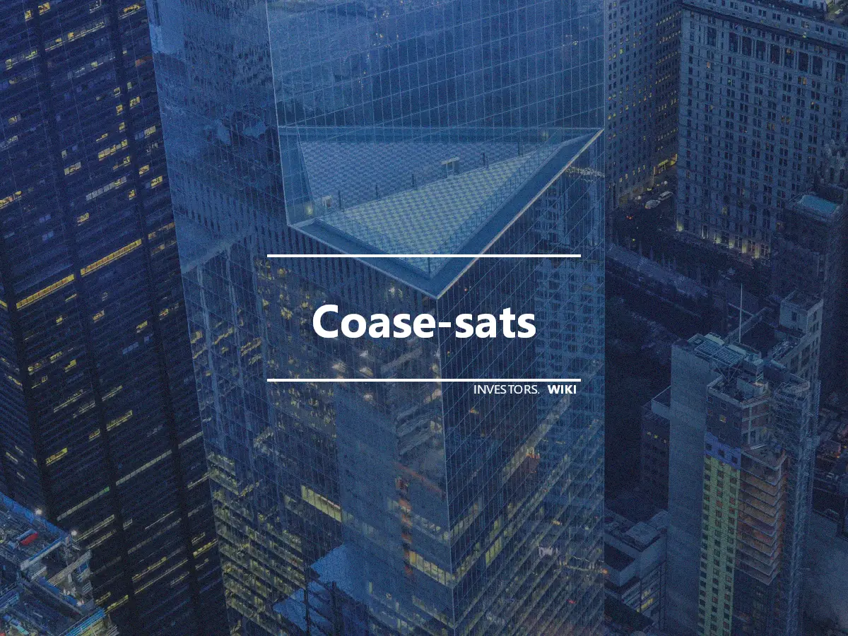 Coase-sats