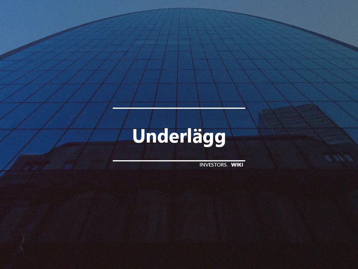 Underlägg