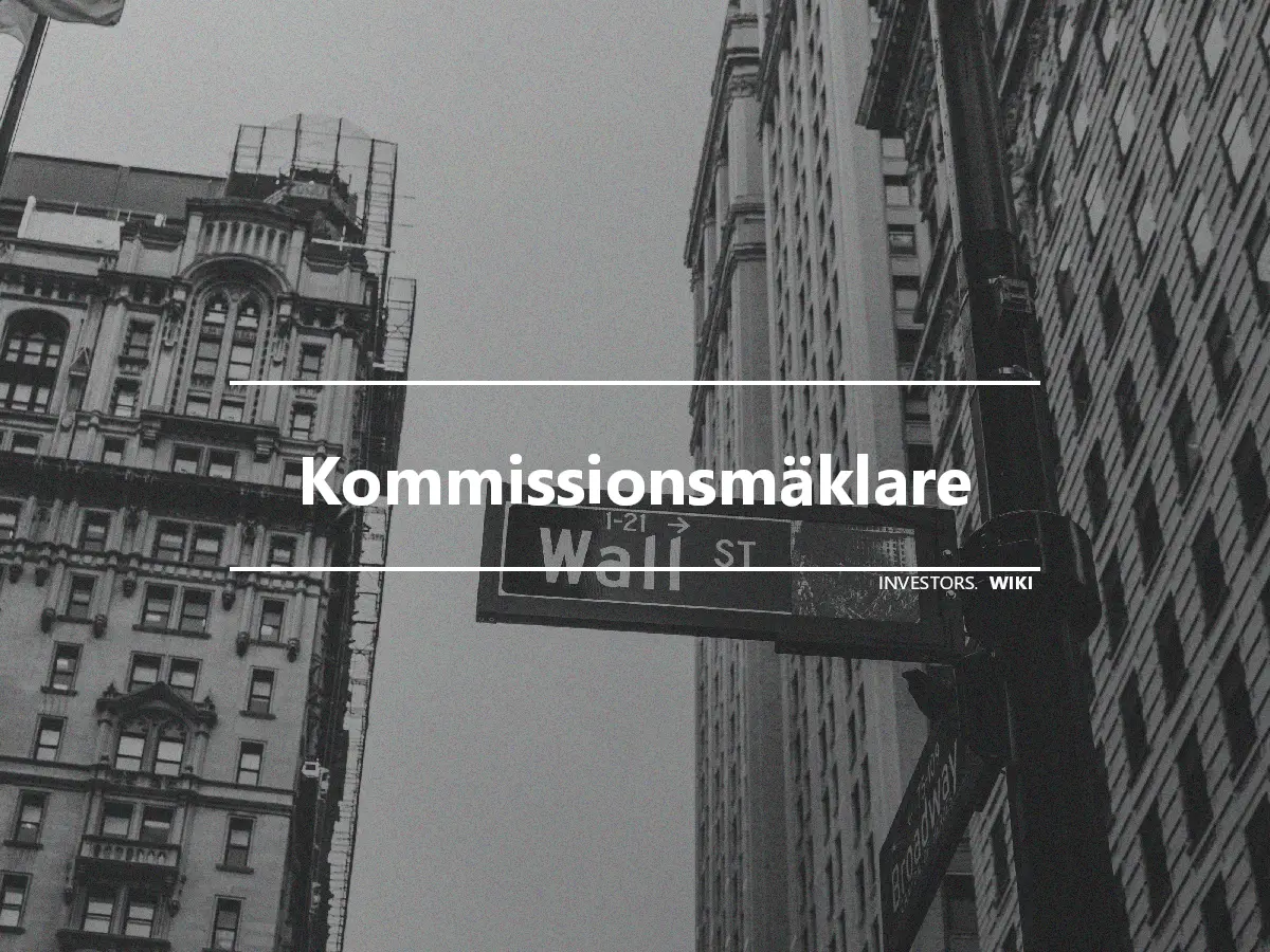 Kommissionsmäklare