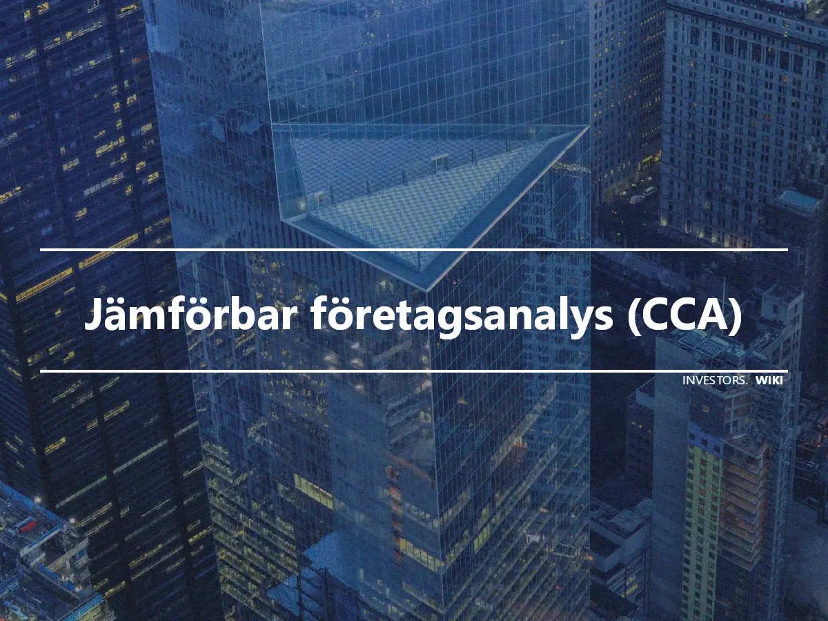 Jämförbar företagsanalys (CCA)