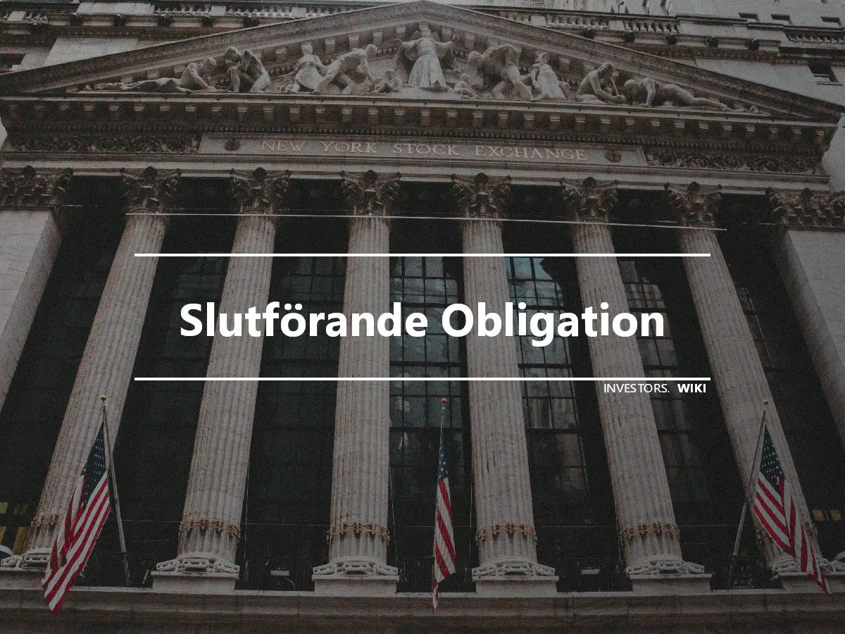 Slutförande Obligation