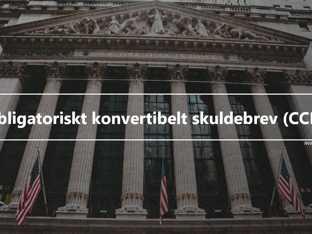 Obligatoriskt konvertibelt skuldebrev (CCD)