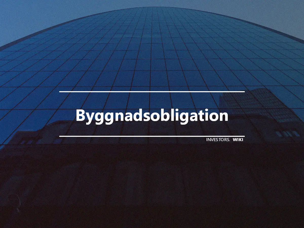 Byggnadsobligation