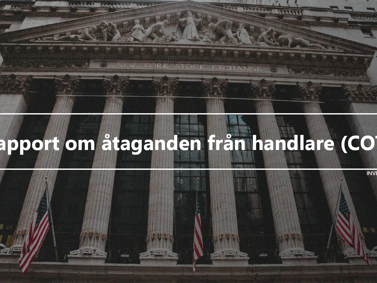 Rapport om åtaganden från handlare (COT)