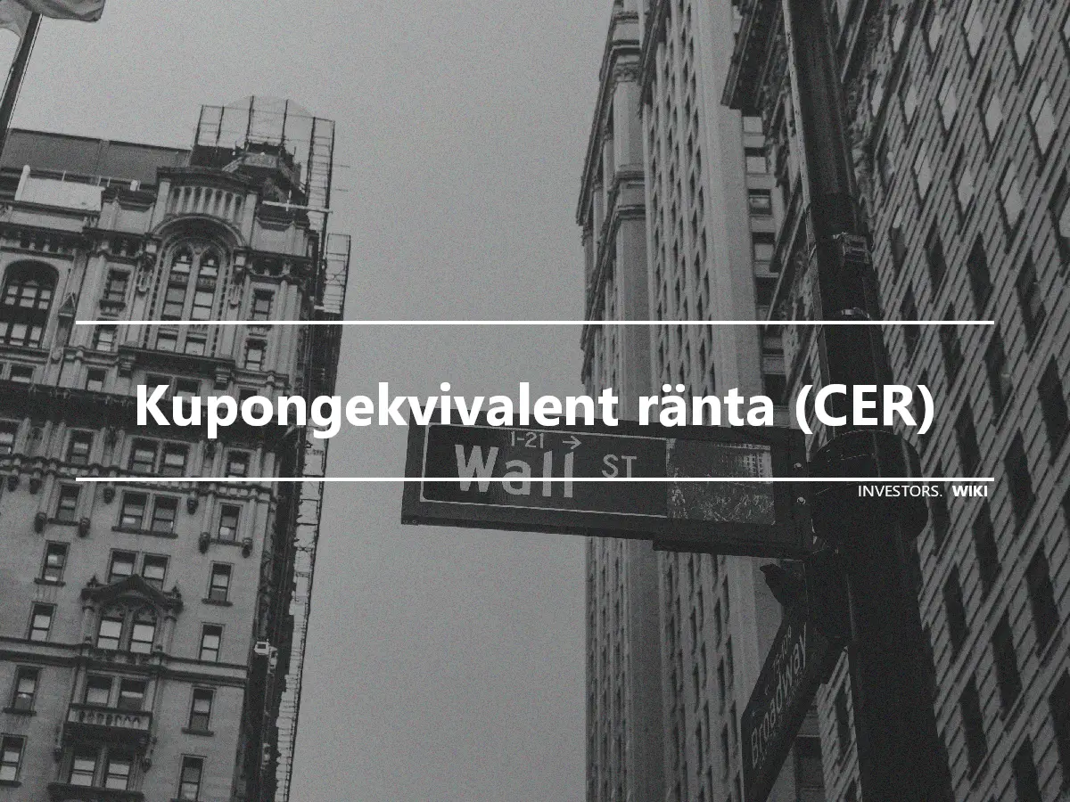 Kupongekvivalent ränta (CER)