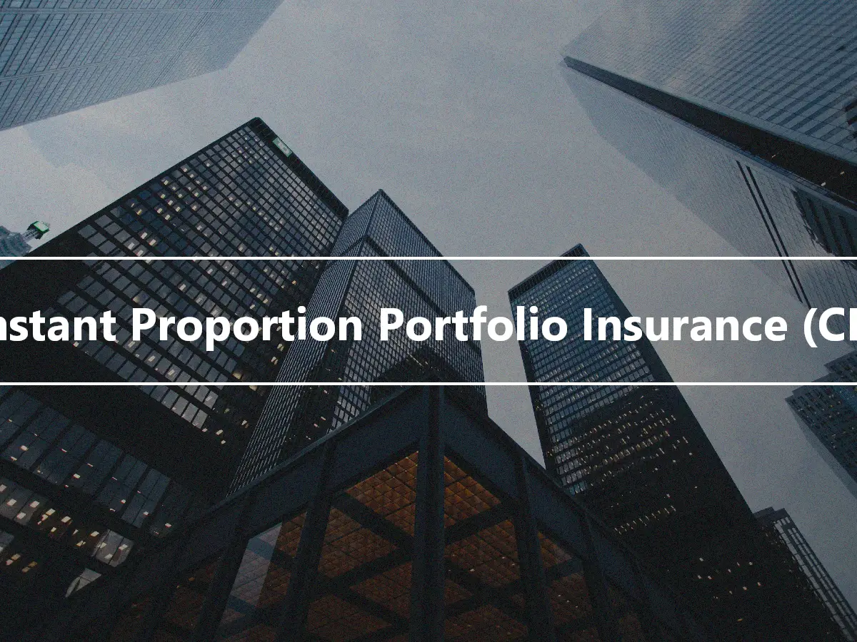 Konstant Proportion Portfolio Insurance (CPPI)