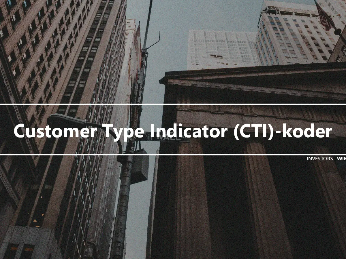 Customer Type Indicator (CTI)-koder