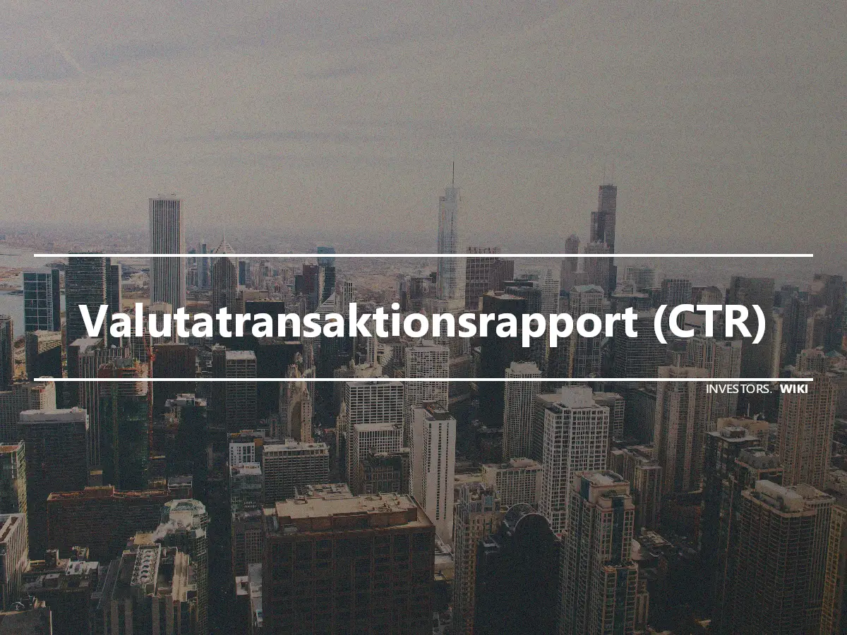 Valutatransaktionsrapport (CTR)