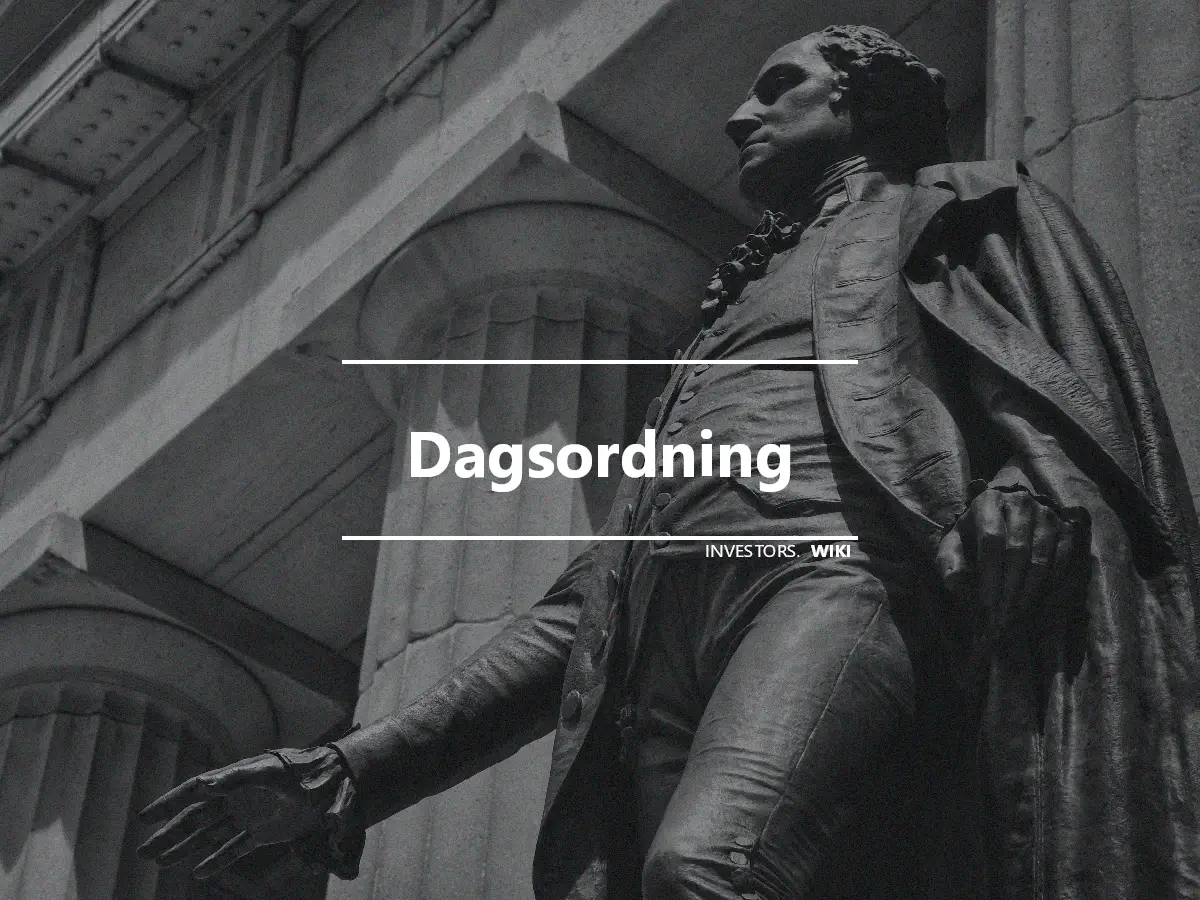 Dagsordning