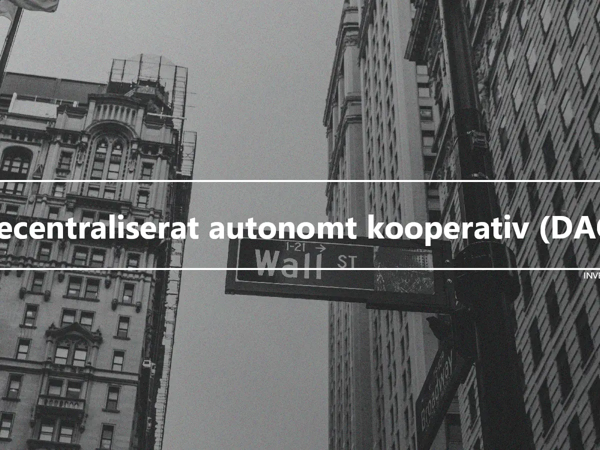 Decentraliserat autonomt kooperativ (DAC)