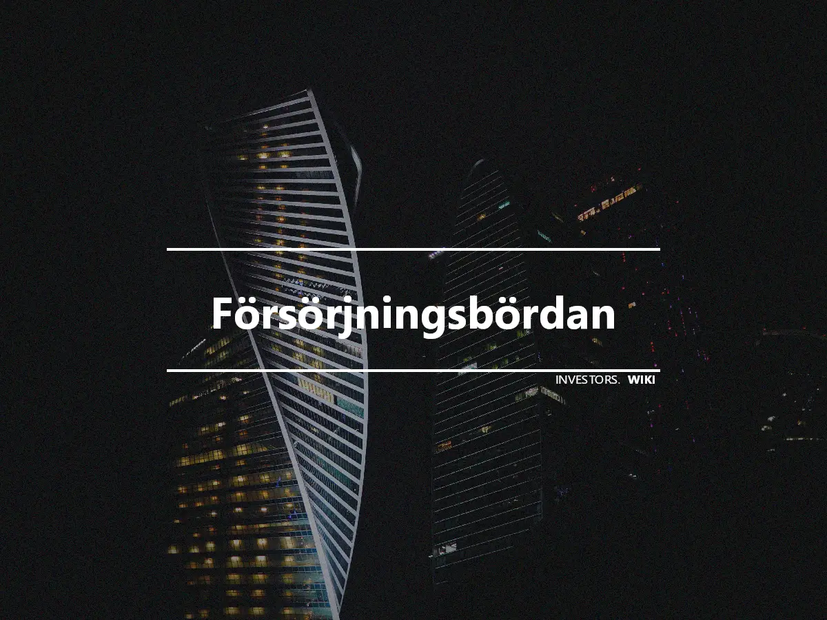 Försörjningsbördan