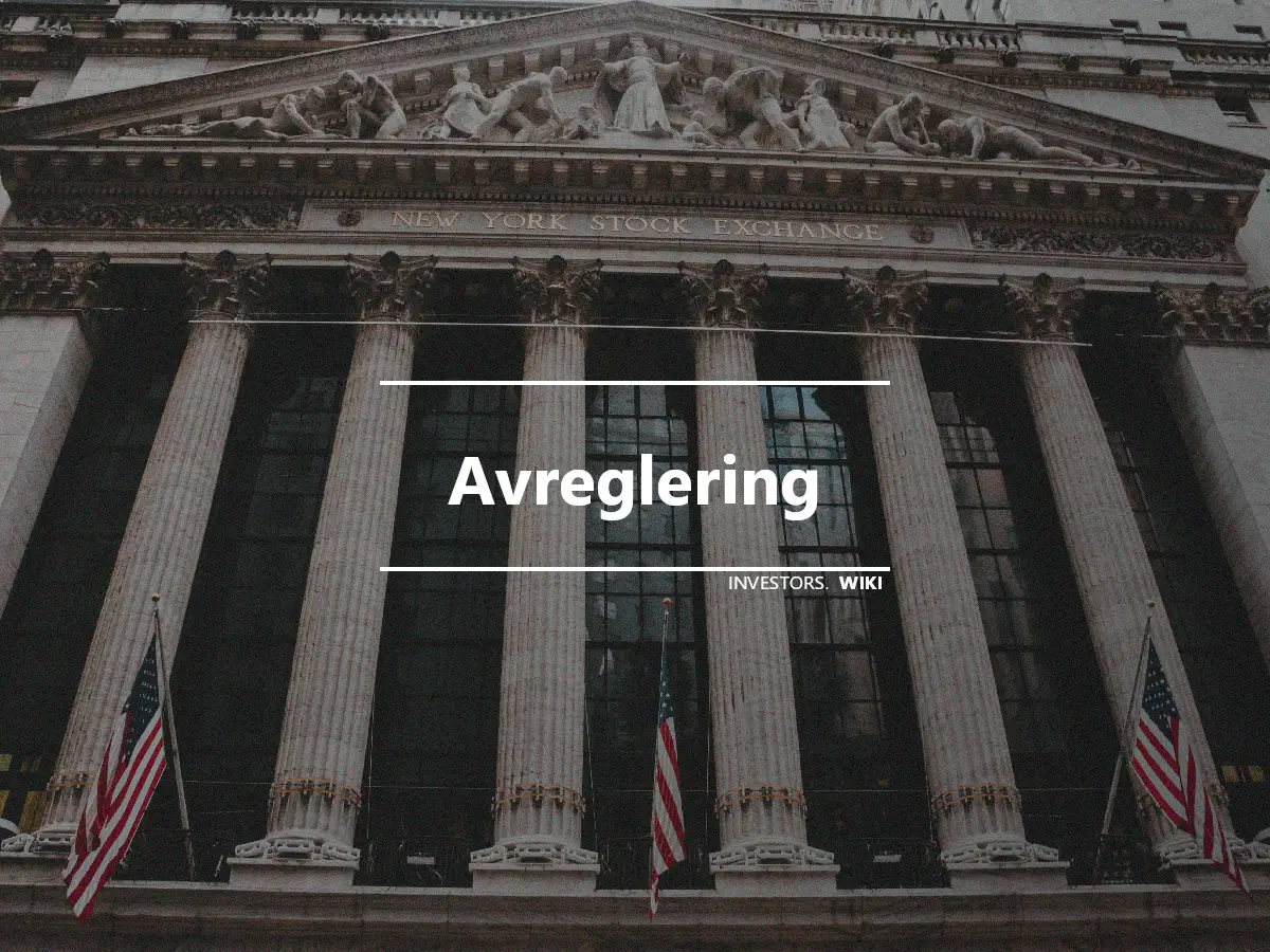 Avreglering